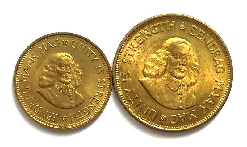 REPUBLIC 1964 1/2 + 1 CENT (2 COINS) *EXCELLENT*