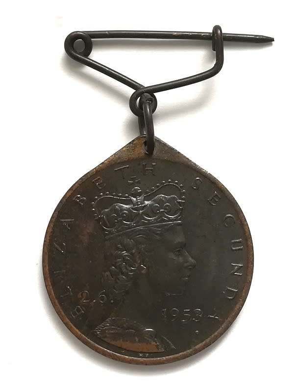 1953 ELIZABETH CORONATION *PAARL* MEDALLION