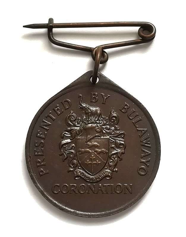 1953 ELIZABETH CORONATION *BULAWAYO* MEDALLION
