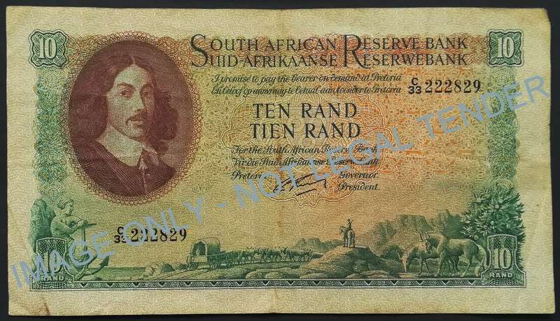 G RISSIK 10 RAND 1ST ISSUE