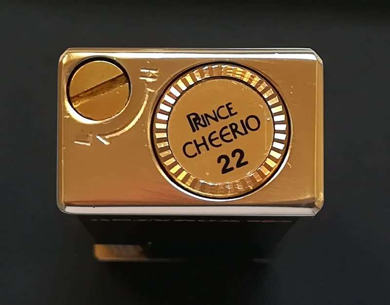 1960'S PRINCE CHEERIO 22 GAS LIGHTER ORIGINAL BOX *EXCELLENT*