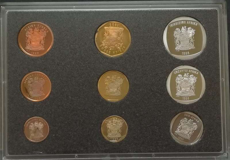 1996 SOUTH AFRICA PROOF COIN SET S A M