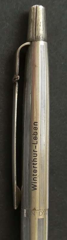 VINTAGE CARAN D'ACHE BALLPOINT PEN INSCRIBED *WINTERTHUR-LEBEN* - NO REFILL