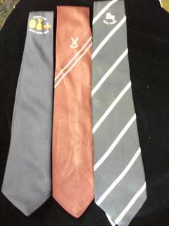 3 X RUGBY TIES NATAL, NEWLANDS CURRY CUP 1986 AND VRYHEID
