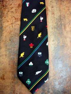 RUGBY TIE - THE OFFICIAL 1995 WORLD CUP RUGBY TIE