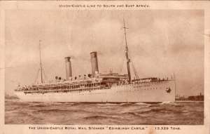 Union Castle Postcard "Edinburgh Castle"