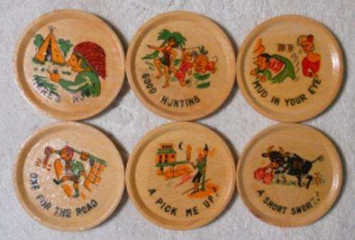 6 Wooden Coasters