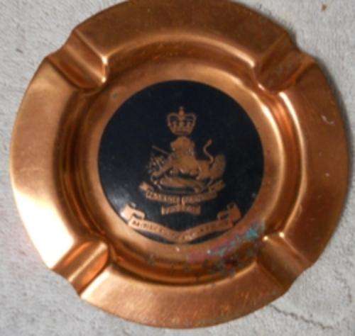 Copper British South African Police Ashtray