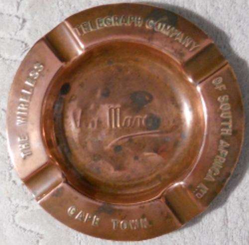 Copper Ashtray - The Wireless and Telegraph Co.