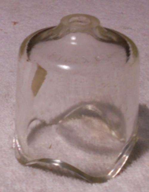 Pyrex pie funnel