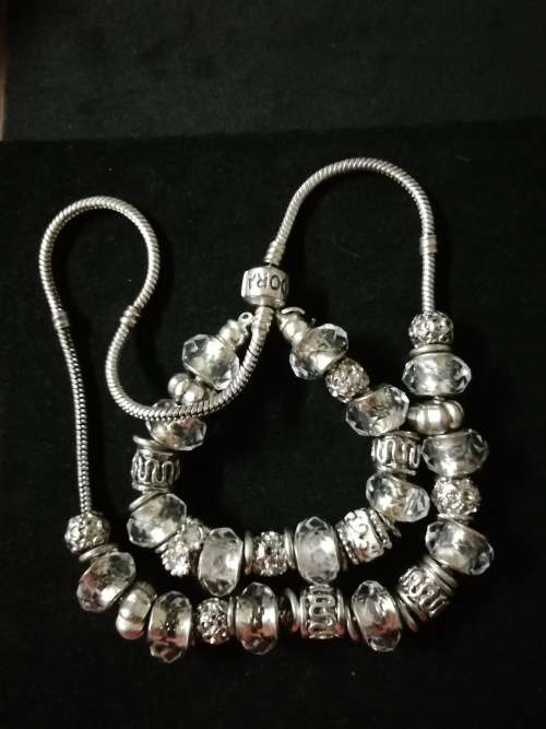 Pandora Necklace and Bracelet Set.