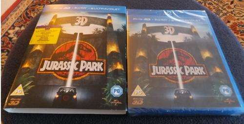 Jurassic Park 3D (3D and 2D combo pack with slipcover and 7.1 DTS-HD MA) {UK Import]