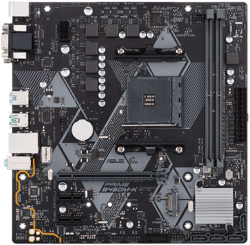 Asus Prime B450M-K Motherboard