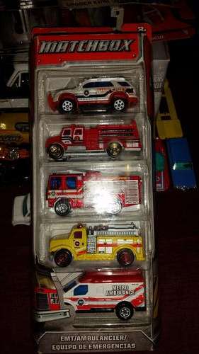 Matchbox - EMT 5 Pack - Emergency/Fire
