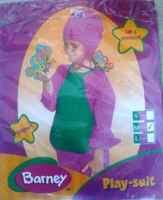 BARNEY PLAYSUIT (5-7 YEARS
