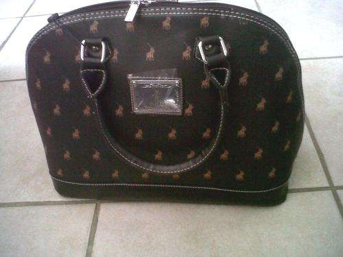 ~~ORIGINAL POLO HANDBAG LARGE -BLACK/BROWN~~
