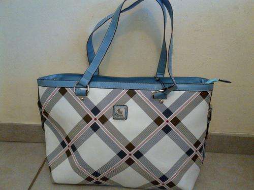 ~~LARGE POLO BAG-BLUE/WHITE