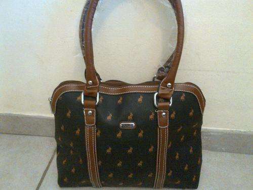 GR8 SPECIAL.. POLO HANDBAG-BLACK/BROWN