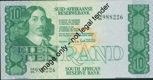 R10 G de Kock Note
