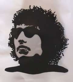 Bob Dylan Plasma-Cut Steel Wall Lamp