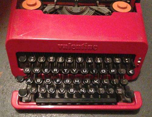 Olivetti Valentine Typewriter designed by Etorre Sottsass 1969