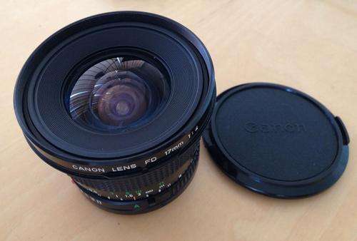 Canon Lens FD 17mm 1:4 ultra wide angle lens