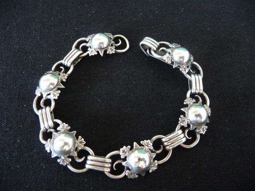 Vintage Candida Sterling Silver Bracelet with Beautiful Detail 19 cm