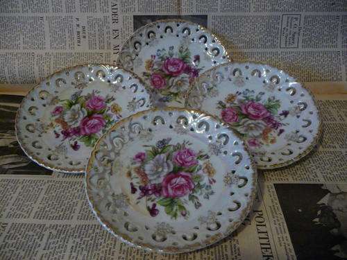Lot of 4 Beautiful Saucers