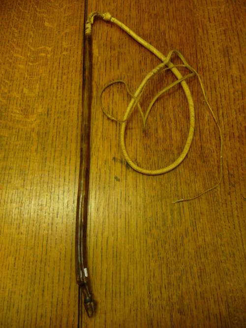Whip with Horse Hoove Shaped End