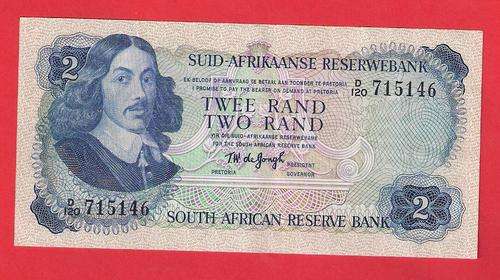 SA Reserve Bank Two Rand â UNC, T W de Jongh