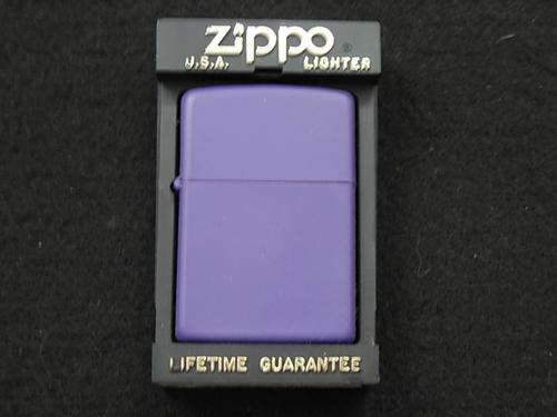Matte purple zippo lighter in mint condition
