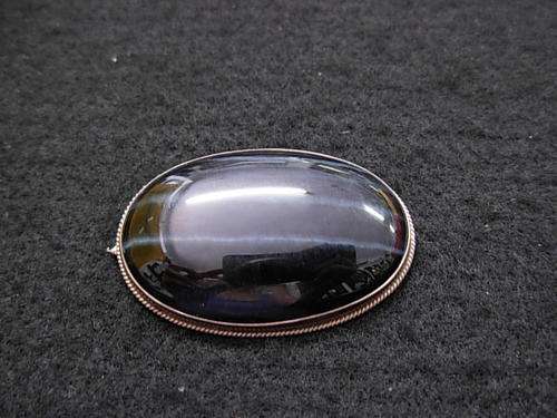 Black Tigers eye Silver brooch