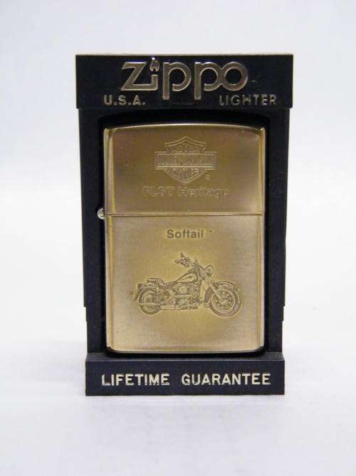 Harley Davidson Zippo - FLST Heritage Softail - 5 x 3.5cm - @@@ Crazy R1 Start