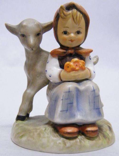 Hummel figurine - Goebel W. Germany "Girl with Lamb" - as per scan