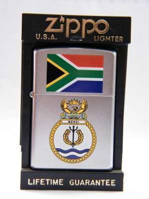 Zippo - Mendi / Navy - 5 x 3.5cm - as per scan @@@ Crazy R1 Start