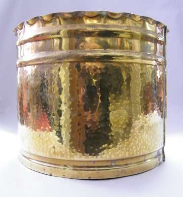Brass flower pot - 15 x 18cm - @@@ Crazy R1 Start