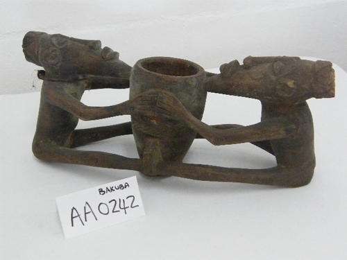 Vintage African Wooden Sacrificial Blood Cup - Bakuba Tribe - as per photo