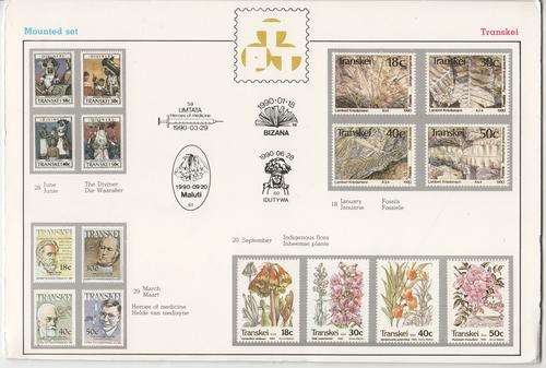 Transkei 1990 Mounted Sets of mint stamps - as per photo