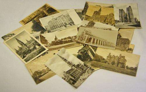 Lot of 25 mostly unused vintage and antique postcards - as per photo