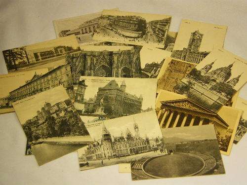 Lot of 25 mostly unused vintage and antique postcards - as per photo