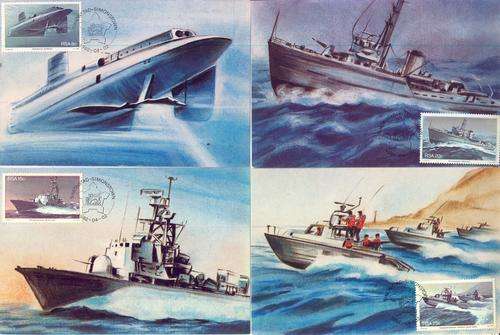 RSA no 4 set of 4 numbered Post card ( maxicard ) set - as per scan
