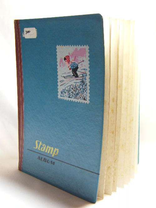 Stamp album with 18 pages of stamps - as per photo