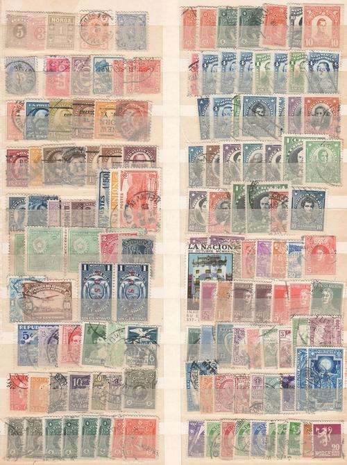 Lot of more than 140 foreign stamps - as per photo