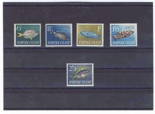 Set of 5 Norfolk Island stamps SG 43 to SG 48 - no SG 46