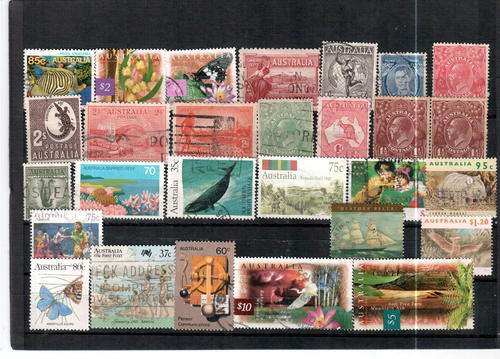 Lot of 28 better Australian Stamps