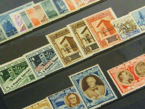 Collection of 52 stamps from San Marino - as per photo