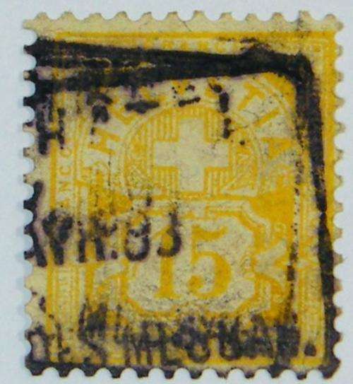 SG 132 a used yellow stamp - as per photo
