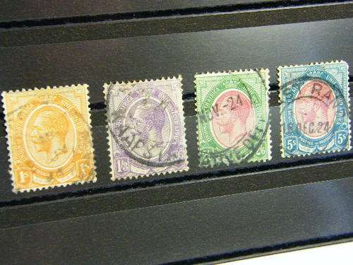 South Africa SACC 11-14 king's head stamps - used - as per photo
