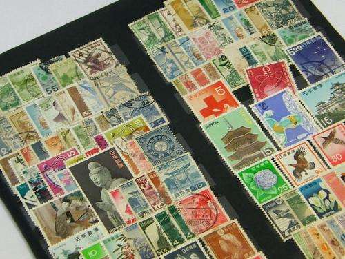 Collection of 185 stamps from Japan - as per photo