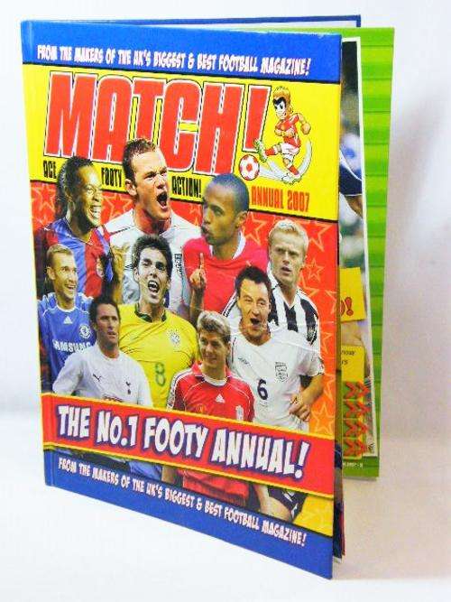 Match Annual 2007 soccer magazine book - as per photo
